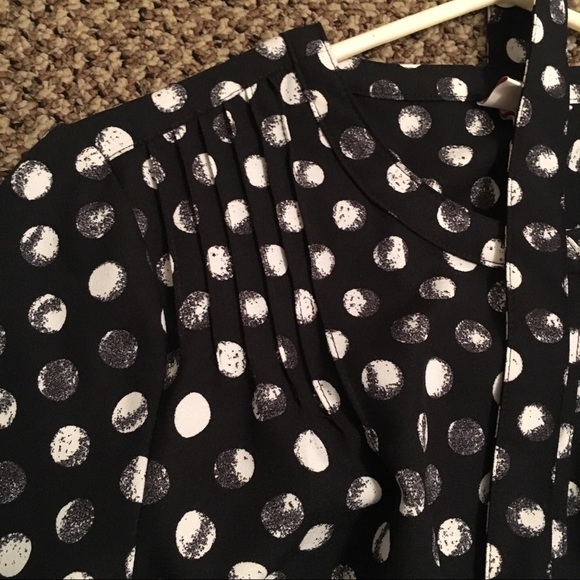 XS Polka Dot Long Sleeve Dress - Picture 2 of 4